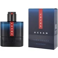 PRADA Eau de Toilette Luna Rossa Ocean EDT Herren Spray, Frisch-aromatischer Duft mit Bergamotte, Lavendel, Iris und Moschus