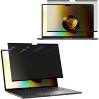 kwmobile Schutz-Set Folie für Apple Macbook Air 13 M4 2025 A3240, Sichtschutzfolie - Blickschutzfolie Privacy Screen - Anti Spy Folie