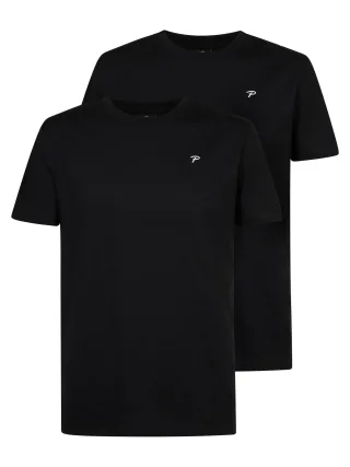 Petrol Industries - 2er-Pack Basic-T-Shirt Rundhals Grit Herren -