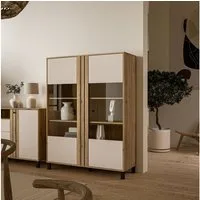 FORTE Highboard Killarney, Highboardvitrine, Stauraum, Soft Close