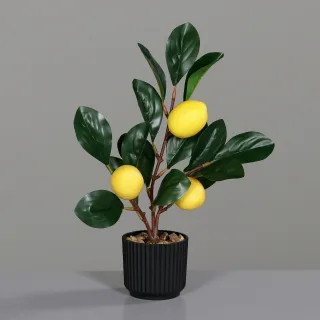 Kunstpflanze Zitronenbaum