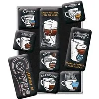 Nostalgic-Art Magnet 9tlg. Magnetset - Coffee & Chocolate - Anatomy of Coffee