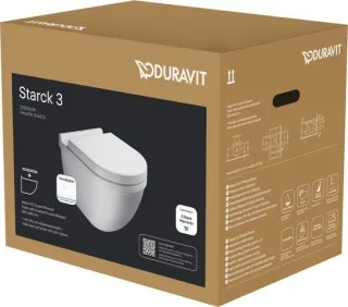 Duravit Starck 3 WC-Set wandhängend 370x540x425 mm - 45270900A11 45270900A11