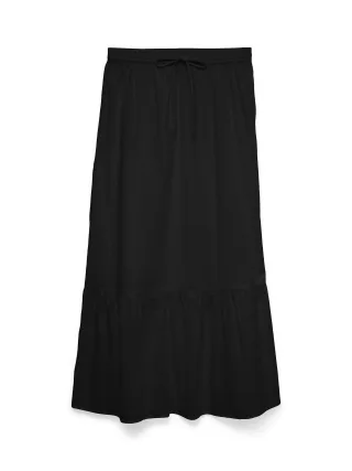 VERO MODA - VMTRINE MW MAXI SKIRT WVN NOOS Black - Gr. - M