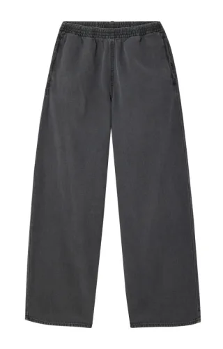 American Vintage - Weite Stoffhose grau - Gr. - M