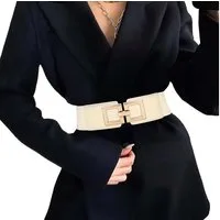 Zaewry Taillengürtel Damen Breiter Elastischer Taillengürtel Vintage Hüftgürtel