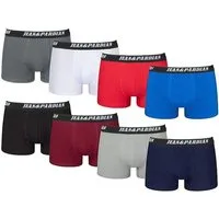 Jean&Pardian Boxershorts für Herren aus Baumwolle im 8er & 12er Pack - Retroshorts Unterhosen (Unterwäsche Spar-Set, 8-St., 8er Pack) mit Komfortbund, Logodruck - ohne kratzenden Zettel