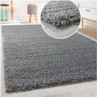 Paco Home Hochflor-Teppich Sky 250, rechteckig, Höhe: 34 mm, gewebt, Uni-Farben, intensive Farbbrillanz, auch als Läufer erhältlich