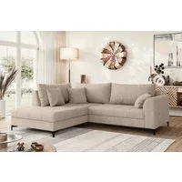 OTTO home Ecksofa LEEVKE Design-Sofa mit Ottomane rechts/links bestellbar, Breite 232 cm, in vielen modernen Farben erhältlich, belastbar bis 480 kg