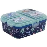 Stor Lunchbox Disney Frozen Kinder Brotdose XL – Lunchbox 4 Fächern & tollem Design, Brotdose