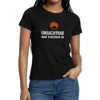 Spreadshirt T-Shirt Pumuckl Mit Spruch Unsichtbar Und Trotzdem Da Frauen T-Shirt (1-tlg)