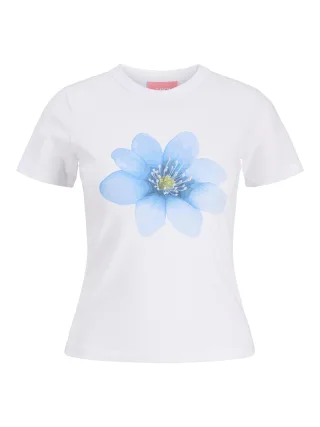 JJXX - JXGIGI STR SS PRINT TEE JRS Weiß - Gr. - S