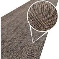 ANRO Küchenläufer Hochwertig Outdoorläufer Teppich TATAMI Läufermatte, Eckig, Höhe: 3 mm, Rattanoptik