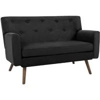 CLP Sofa Kioni, Cordbezug, Kautschukholz, bis 240 kg belastbar