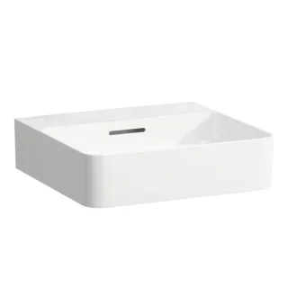 LAUFEN VAL Aufsatzhandwaschbecken 8162800001091 45x42cm, ohne Hahnl., mit Überl., Saphirkeramik