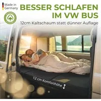 Klappmatratze T5-Matratze, T6, T6.1, Multivan, VW Bus Matratze, shogazi ®, 12 cm hoch, (3-tlg), 12 cm orthopädischer Kaltschaum, OEKO TEX® STANDARD 100