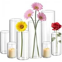 SEHAUSEU Dekovase Vase aus Glas Blumenvase (Set, 8/10 St) unterschiedlichen Größe (8 St), aus Glas