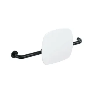 Hewi 801 Rückenstütze 801.51.9261L90 Wandabstand 150mm, Ausführung links, Lehne signalweiß, tiefschwarz