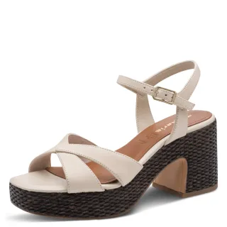 Tamaris - Da.-Sandalette ivory leather - Gr. - 38
