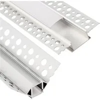 WILGOON LED-Stripe-Profil 2x LED Aluminium Profil 1 Meter Profile Alu Schiene Leiste Leuchte, für Streifen Beleuchtung Kanal Aluprofil Profile