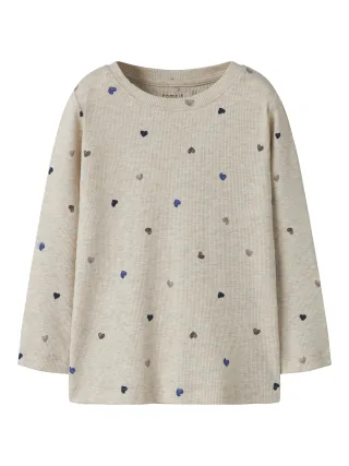 NAME IT - NMFNUTTI LS TOP NOOS peyote melange - Gr. - 110