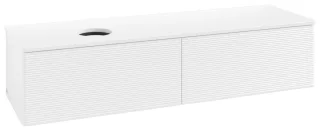 Villeroy & Boch Waschtischunterschrank Antao L37_1 1600x360x500mm mit Beleuchtung mit Struktur FK/AP L37110MT