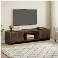 en.casa TV-Schrank »Lukkodso« mit 3 Fächern und 2 Türen 150x40x40 cm Walnussoptik