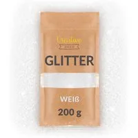 Creative Deco Bastelnaturmaterial 200g Holographischer Glitzerpulver für Wandfarbe