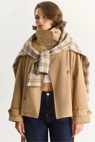 Oversize Knopftrenchcoat