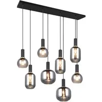 TRIO Leuchten LED Pendelleuchte, Dimmfunktion, LED wechselbar, warmweiß, Lampenschirme Glas hängend Esstisch & Kochinsel mehrflammig, B:120cm