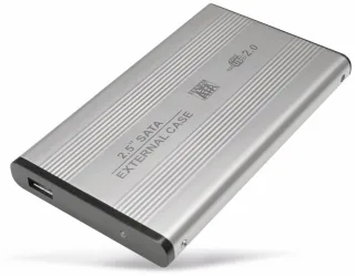 LOGILINK Festplatten-Gehäuse, 6,35 cm (2,5"), USB 3.0/SATA, silber