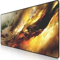 Titanwolf Gaming Mauspad XXL Speed Mousepad 900 x 400 x 3 mm, große Tischunterlage, rutschfest, abwaschbar, Geschwindigkeit & Präzision, Golden Storm