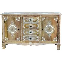 OTTO home Sideboard Gullaba, Kommode, Hand bemalt, Breite 140 cm