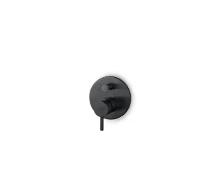 JEE-O Slimline Unterputz-Wannenarmatur mit Umsteller, schwarz strukturiert, 800-2203 800-2203
