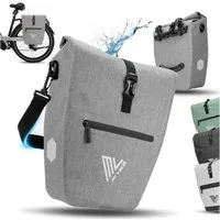 MIVELO Fahrradtasche Gepäckträgertasche wasserdicht inkl. Gurt für Umhängetasche, 2 Varianten wählbar