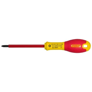 STANLEY FATMAX Schraubendreher Phillips PH1 Klingenlänge 100 mm isol. b. 10.000 V - 0-65-415