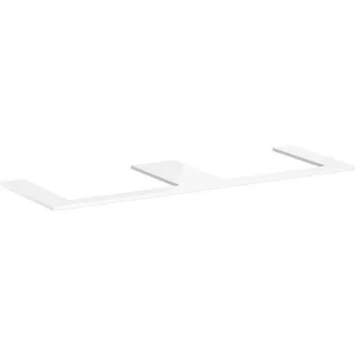 hansgrohe Xelu Q Konsole 54112050 1560 x 550 mm, 2 Ausschnitte 600 x 480 mm, weiß hochglanz