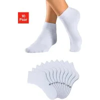 H.I.S Kurzsocken Damen Herren Kurzschaft Socken (Packung, 10-Paar, Großpackung 35-38 bis 43-46) mit eingestrickten Symbolen, leicht zum sortieren