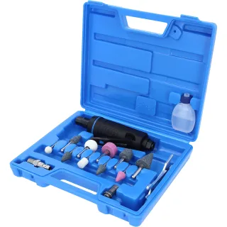 Brilliant Tools Mini Druckluft-Stabschleifer-Satz, 15-tlg - BT160700