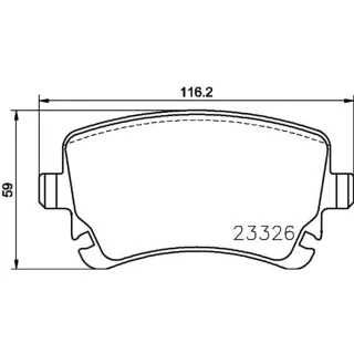 Hella Bremsbel?ge hinten Bentley Continental Flying Spur 4,0