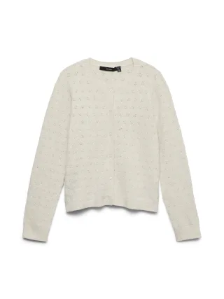 VERO MODA - VMDOFFY STITCH LS O-NECK CARDIGAN NOOS Birch - Gr. - L