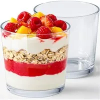 KONZEPT Dessertschale 6/12er Set 245 ml – Klassisches Design, Spülmaschinenfest, Elegant, (12-tlg), Ideal für Desserts, Eis, Pudding & Mousse – Europäische Qualität