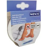 WENKO Badematte Wenko Antirutschband für die Dusche oder Badewanne 5 Meter Lang, 100% Folie
