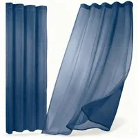 Beautex Gardine transparent Dolly, wählbar mit Kräusel- und Ösen- Aufhängung (2 St), Kräuselband, transparent