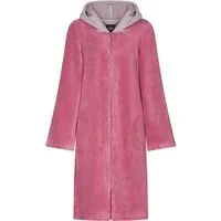 Cawö Home Damenbademantel Kapuze 841 Kurzmantel mit Kapuze Velours, Kurzmantel mit Kapuze, 55% Polyester, 45% Baumwolle - Innenseite: 100% Baumwolle, Doubleface und Reißverschluss