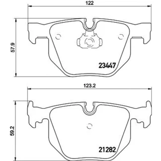 Hella Bremsbel?ge hinten BMW 7er E65