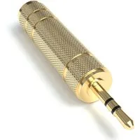 JAMEGA Klinke Adapter 6.35mm auf 3.5mm verGoldete Stecker Aux Stereo Audio Audio-Adapter