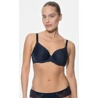 Mey Bügel-BH Mey Damen Spacer-BH, Full Cup Serie Luxurious Uni (1-tlg., 1) 3D-Cups, atmungsaktiv, mit Bügel, zweifarbige Spitze, Zierträger