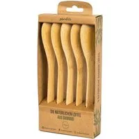 pandoo Besteck-Set Besteck aus 100% natürlichem Bambus, 5er Set (5-tlg), Bambus