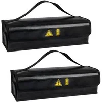 LuxusKollektion Akku-Schutzhülle Feuerfeste Box für E-Bike Akku bis 1400°C wasserdicht 2er Set